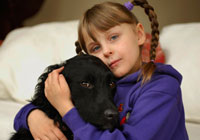 Dogs alert one on allergy danger: Nine Ways How Special Dogs are Helping Children with Special Needs